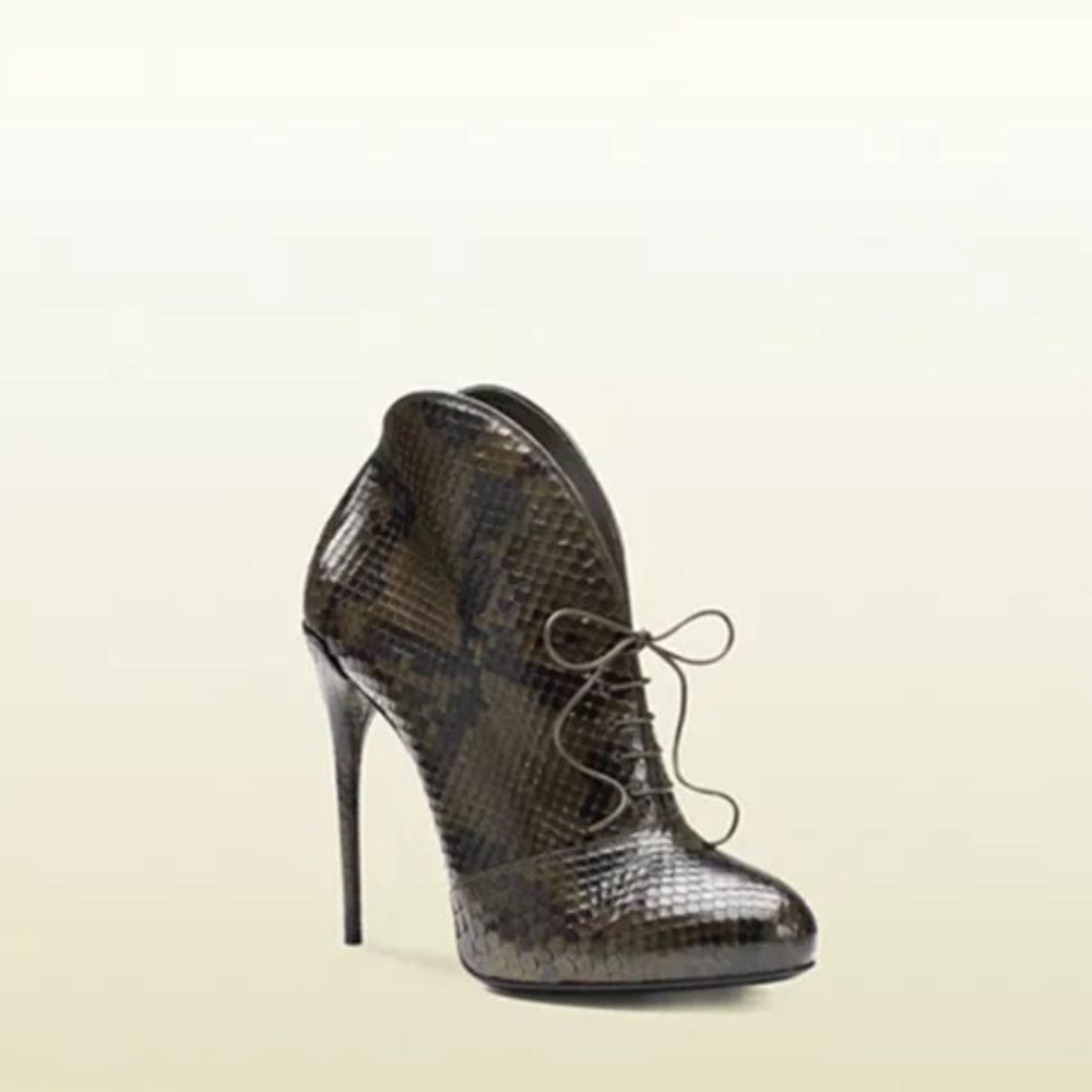 Gucci Python Booties 37 - image 5